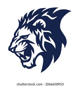 Lion Roar Head Logo Mascot Vector Stock Vector (royalty Free 