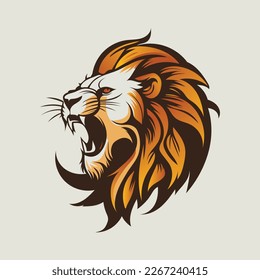 Ilustración de los leones y cabeza vectorial aislada