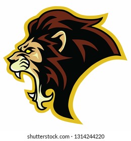 Lion Roar Logo Vector Illustration Template