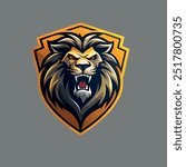lion roar vector design illustration 