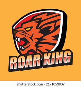 Lion Roaring Head Logo Design