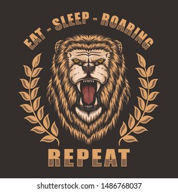 Lion Roaring illustration for your company or brand