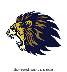 Lion Roaring Logo Vector Esport Mascot Design Template