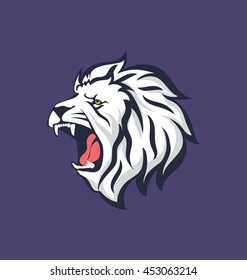 Lion Roaring Vector Icon