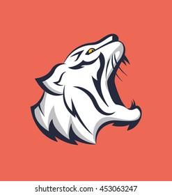 Lion Roaring Vector Icon