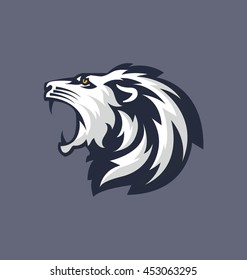 Lion Roaring Vector Icon