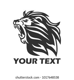  Lion Roaring Vector Icon Logo Template