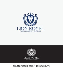 LION ROYAL VECTOR LOGO DESIGN