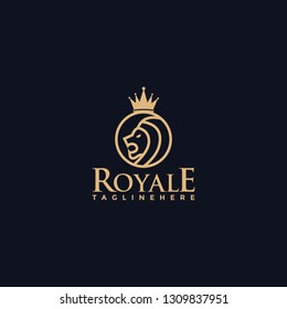 Lion Royale Luxury Logo - Vector