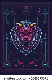 The Lion sacred geometry