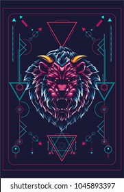 The Lion sacred geometry