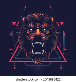 The Lion sacred geometry