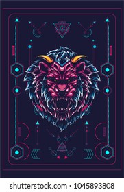The Lion sacred geometry