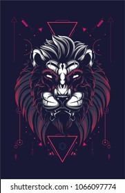 Lion sacred geometry