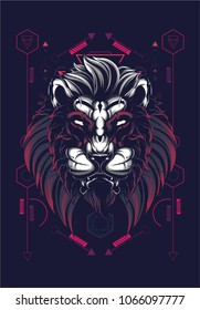 Lion sacred geometry