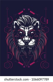 Lion sacred geometry
