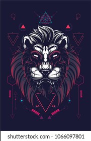 Lion sacred geometry