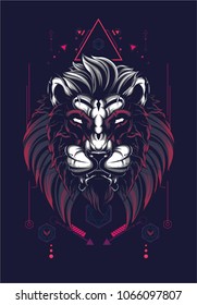 Lion sacred geometry