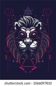 Lion sacred geometry