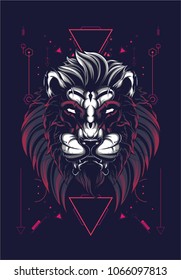 Lion sacred geometry