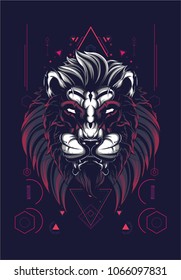 Lion sacred geometry