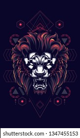 The Lion sacred geometry