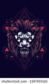 The Lion sacred geometry