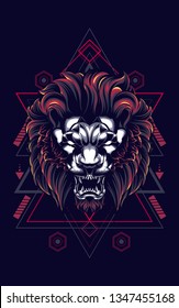 The Lion sacred geometry