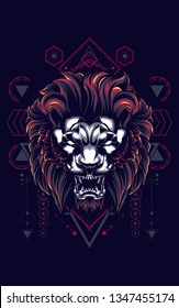 The Lion sacred geometry