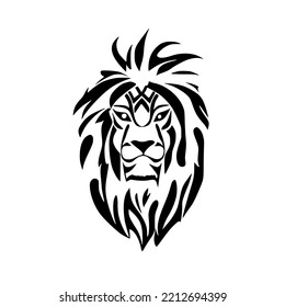 Lion Samoan Tribal Tattoo Design Vector