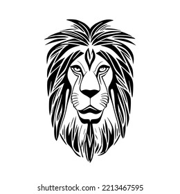 Lion Samoan Tribal Tattoo Design Vector