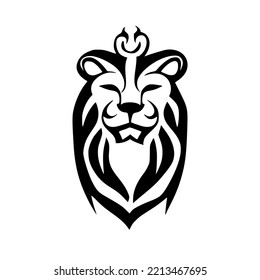 Lion Samoan Tribal Tattoo Design Vector