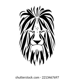 Lion Samoan Tribal Tattoo Design Vector