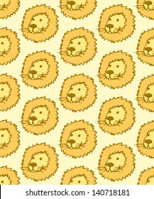 Lion seamless pattern