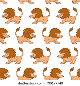 lion seamless pattern