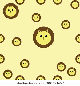 Lion Seamless Patterns of Lion .colorful