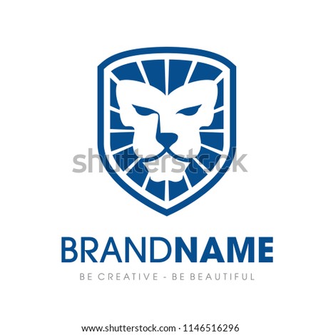 lion security logo design