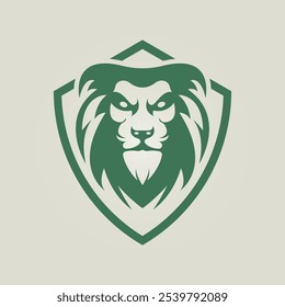 Lion security trendy artwork attractive abstract vector illustration colorful practical design.eps