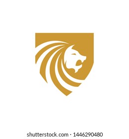 Lion And Sheild Logo Template