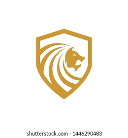 Lion And Sheild Logo Template