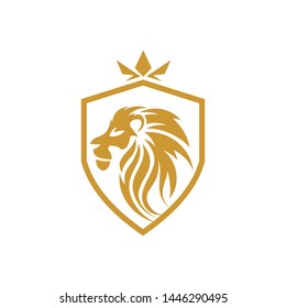 Lion And Sheild Logo Template