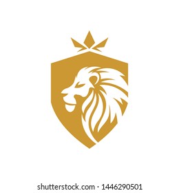 Lion And Sheild Logo Template