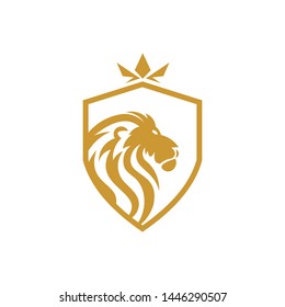 Lion And Sheild Logo Template