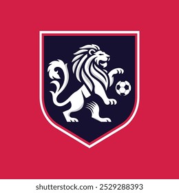 Lion Shiel Football Logo Design