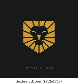 lion shield guard security logo