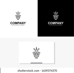 Lion shield logo design template ,Lion head logo ,Element for the brand identity ,Vector illustration.