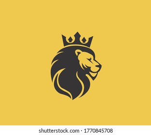 Lion Shield logo design template ,Vector illustration