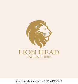 Lion shield logo design template ,Lion head logo ,Element for the brand identity ,Vector illustration