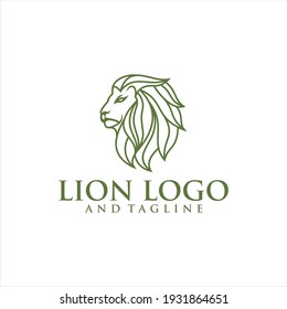 Lion shield logo design template ,Lion head logo ,Element for the brand identity ,Vector illustration.