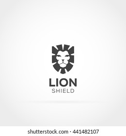 Lion Shield Logo Icon